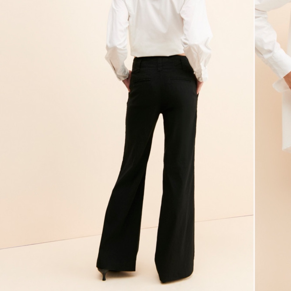 Maeve Black Flare Pointe Pants